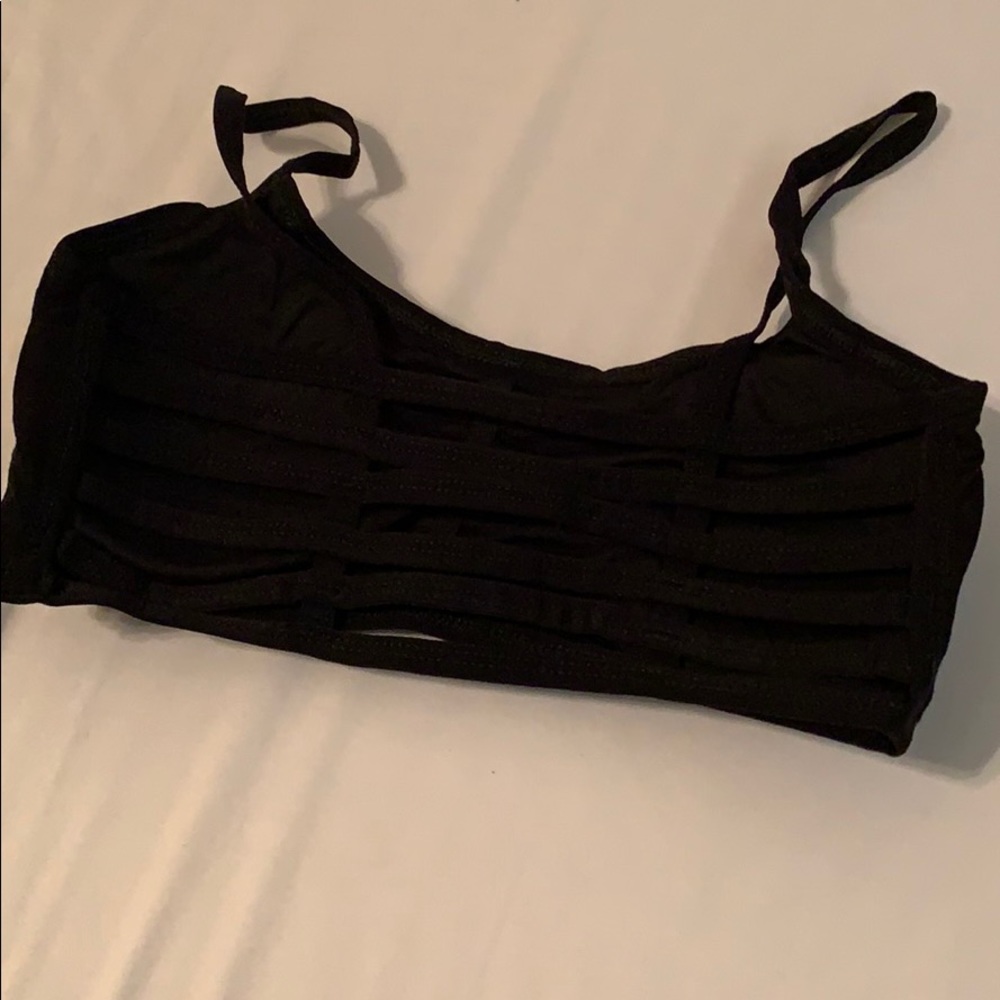 Black Cage Bralette - Picture 3 of 3